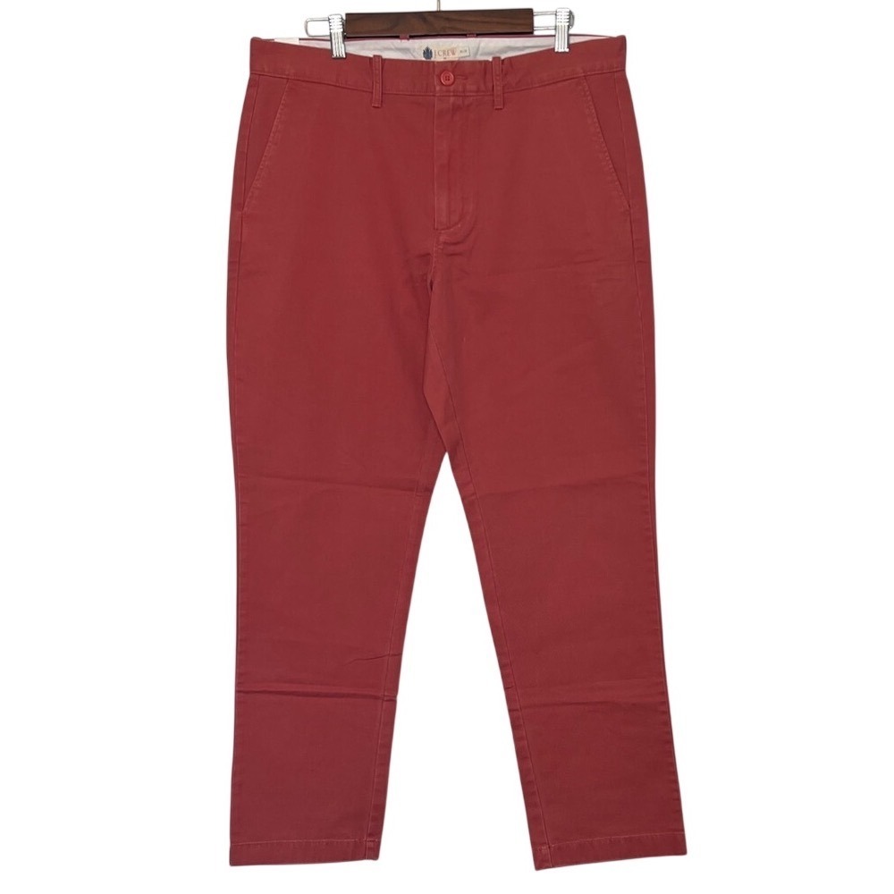 J.Crew Slim Fit Chino Pants Salmon Pink Men 35x32 NWT Cotton